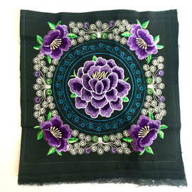 云南民族风帆布十字绣刺绣绣花片刺绣花片材料