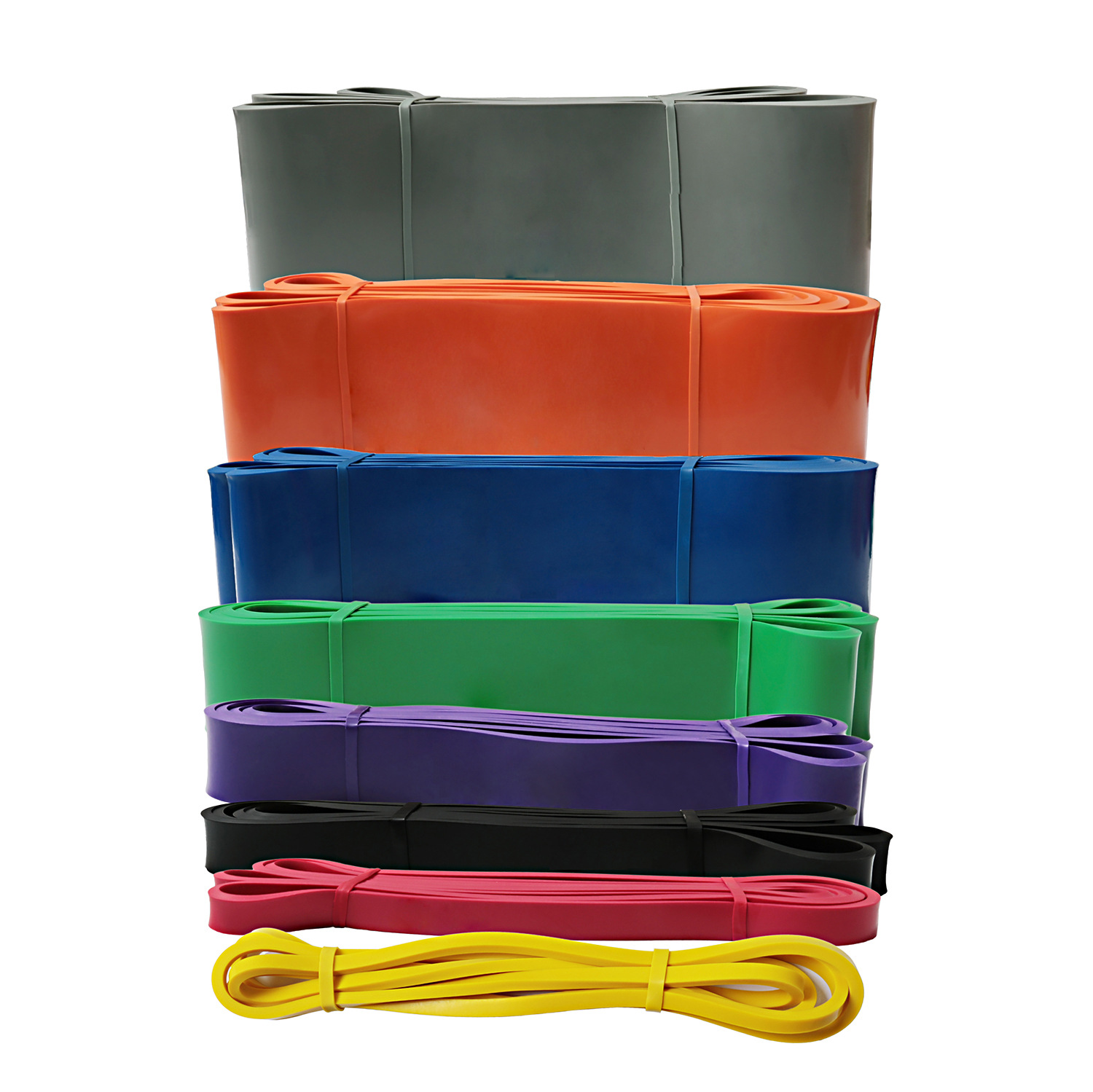 阻力带208cm厚圈乳胶拉力带瑜伽带引体向上训练负重弹力带健身