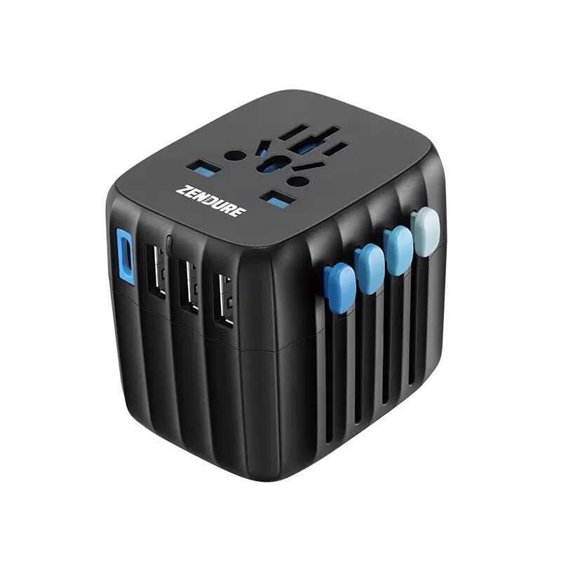zendure征拓转换插头批发欧标泰国日本多功能充电passport30w
