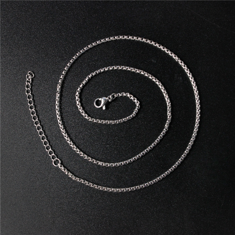 304L Stainless Steel Clavicle Chain Japanese Girls' Retro Cute Pendant Special-Interest Design Cold Style Crescent Necklace for Women