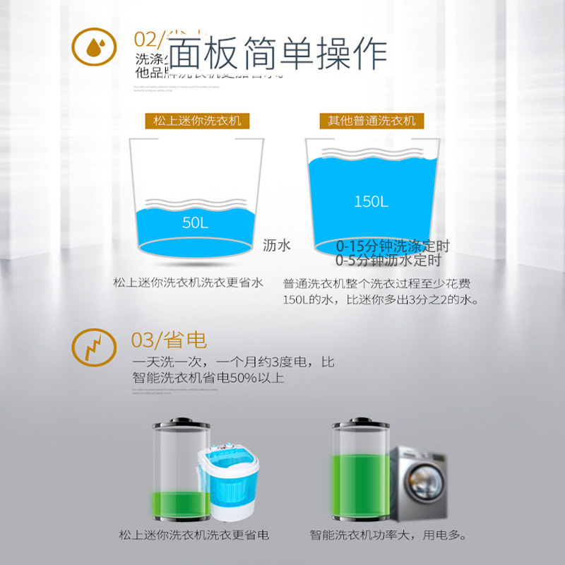 Mini Washing Machine 110V and Other Small Underwear Washing Machine Integrated Single Barrel Household Semi-Or Full-Automatic Mini Washing Machine