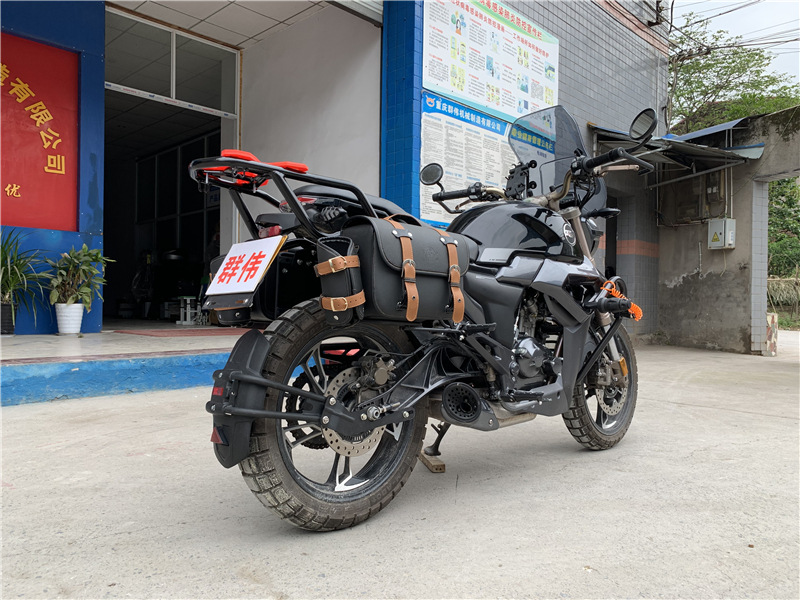 适用于启典摩托车kd150-g1边包复古挎包改装前挡风玻璃后挡泥板