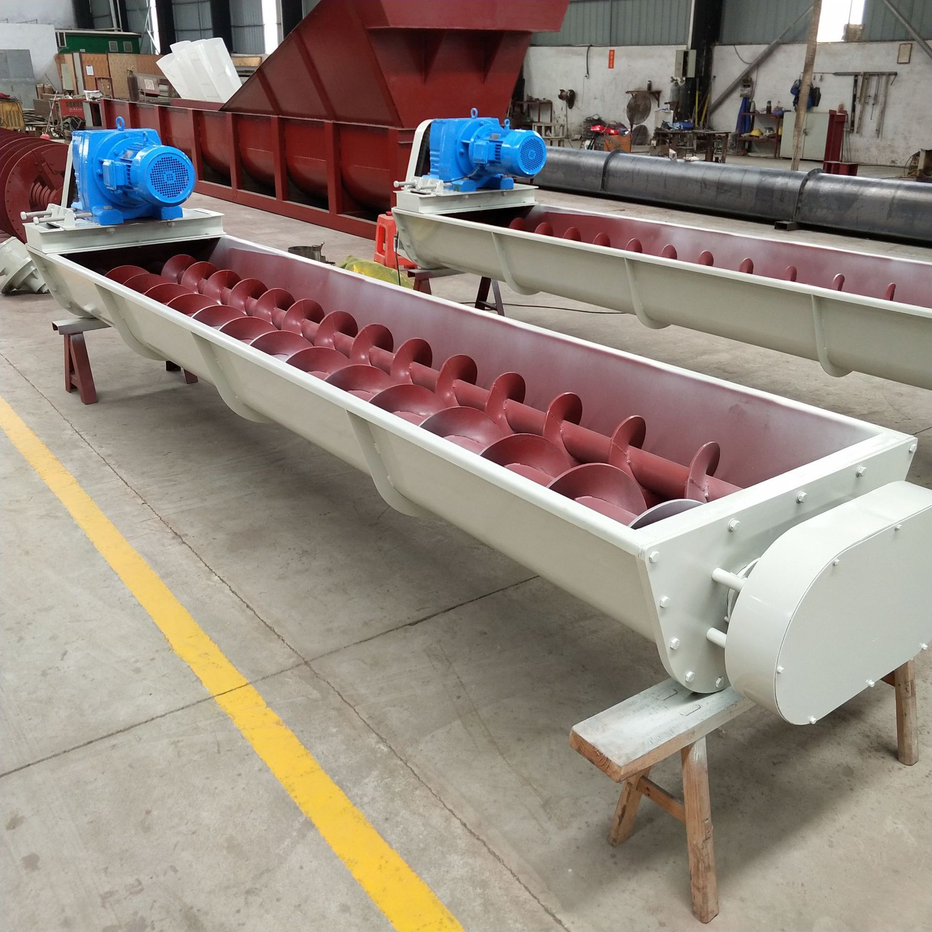 双轴螺旋输送机绞龙螺旋输送机u型螺旋输送机