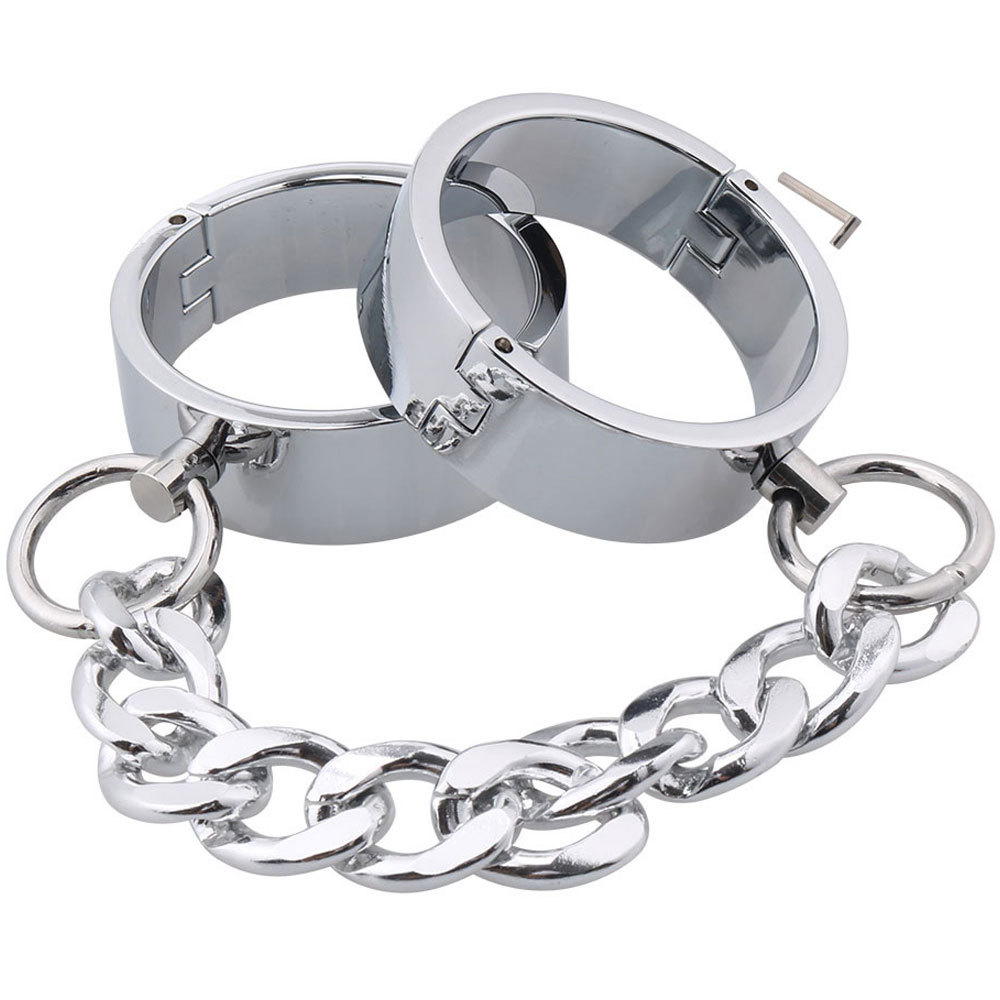 领象加厚金属铁链手铐sm刑具情趣女用铝合金器具男用手脚床上束缚