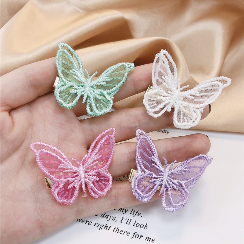 Summer Fairy Elf ~ Clip Hairware Fairy Butterfly Barrettes Side Clip Girl Duckbill Clip Bang Hairpin