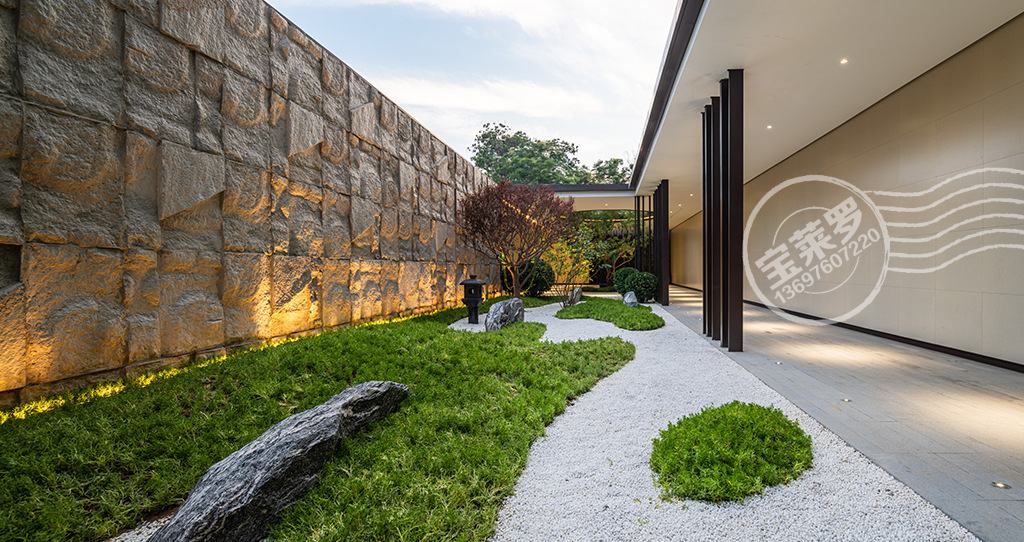 纯白干净无暇 庭院造景砾石 枯山水白砂 日式景观白砂