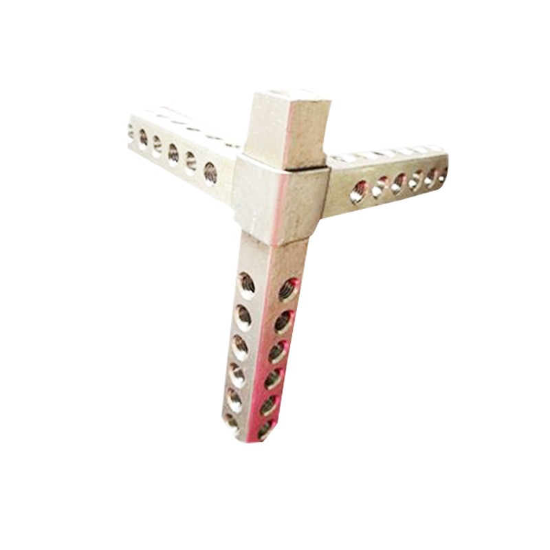 q235/九折型材ps柜铁三通精益管接头工业五金连接紧固三通连接件