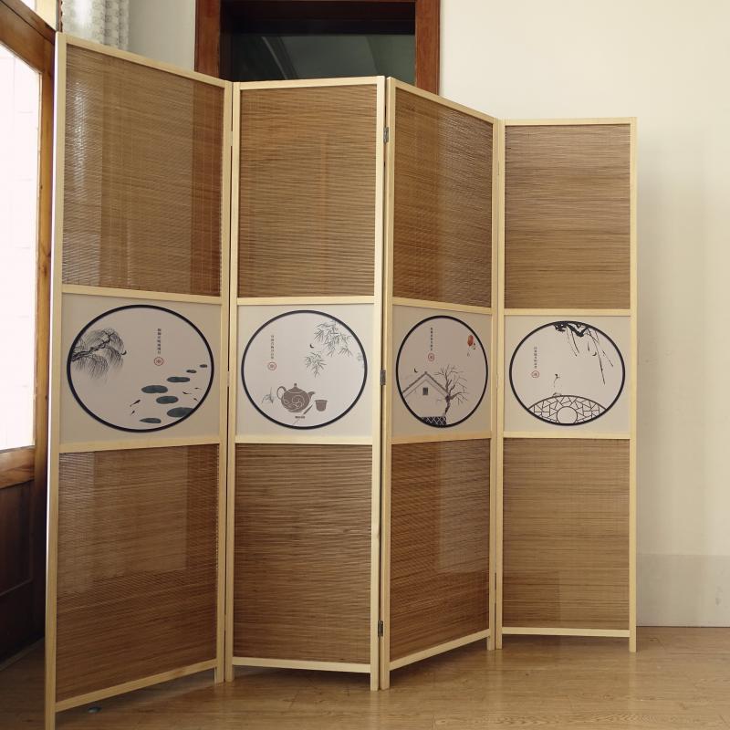 中式屏风隔断折屏书房卧室屏风隔断日式新中式隔断简易折叠屏风