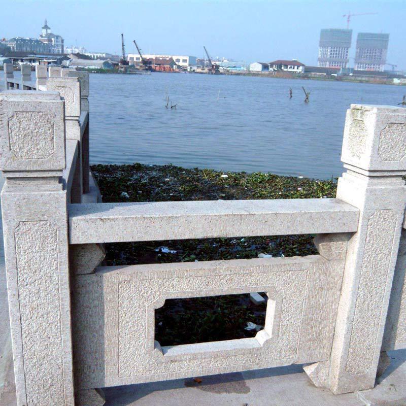 河道拱桥扶手石栏杆桥栏板 市政工程河道花岗岩石栏杆批量发货