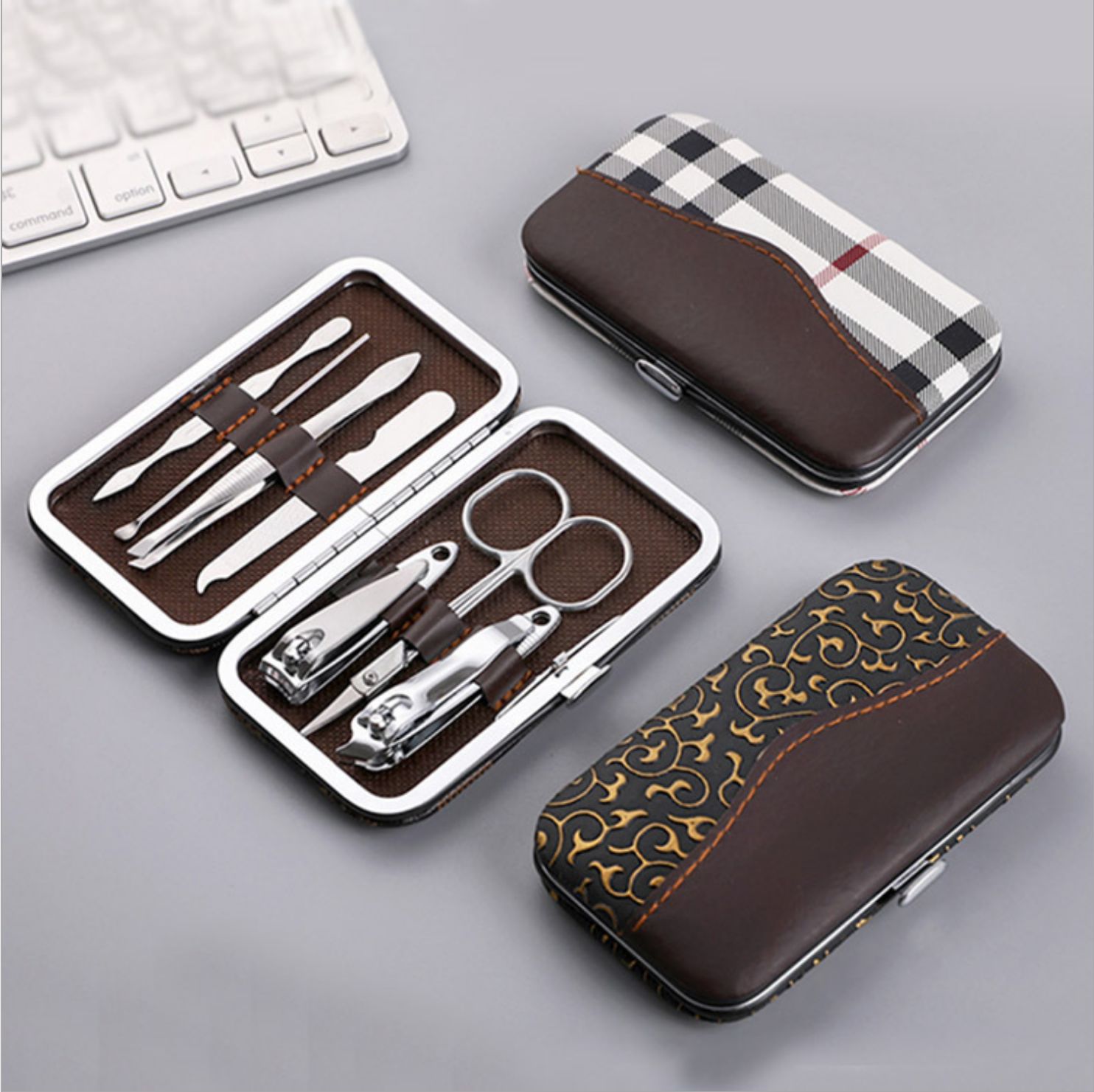 7-piece set manicure set household beauty manicure tools portable nail scissor set promotional gifts printed logo