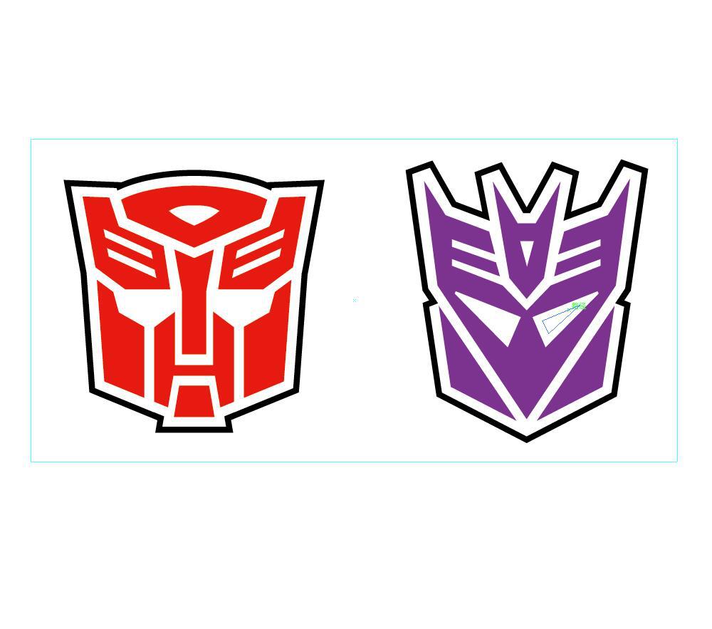 贴纸标志贴狂派博派汽车人 logo 定制任意尺寸jk童装 男童长袖t恤潮