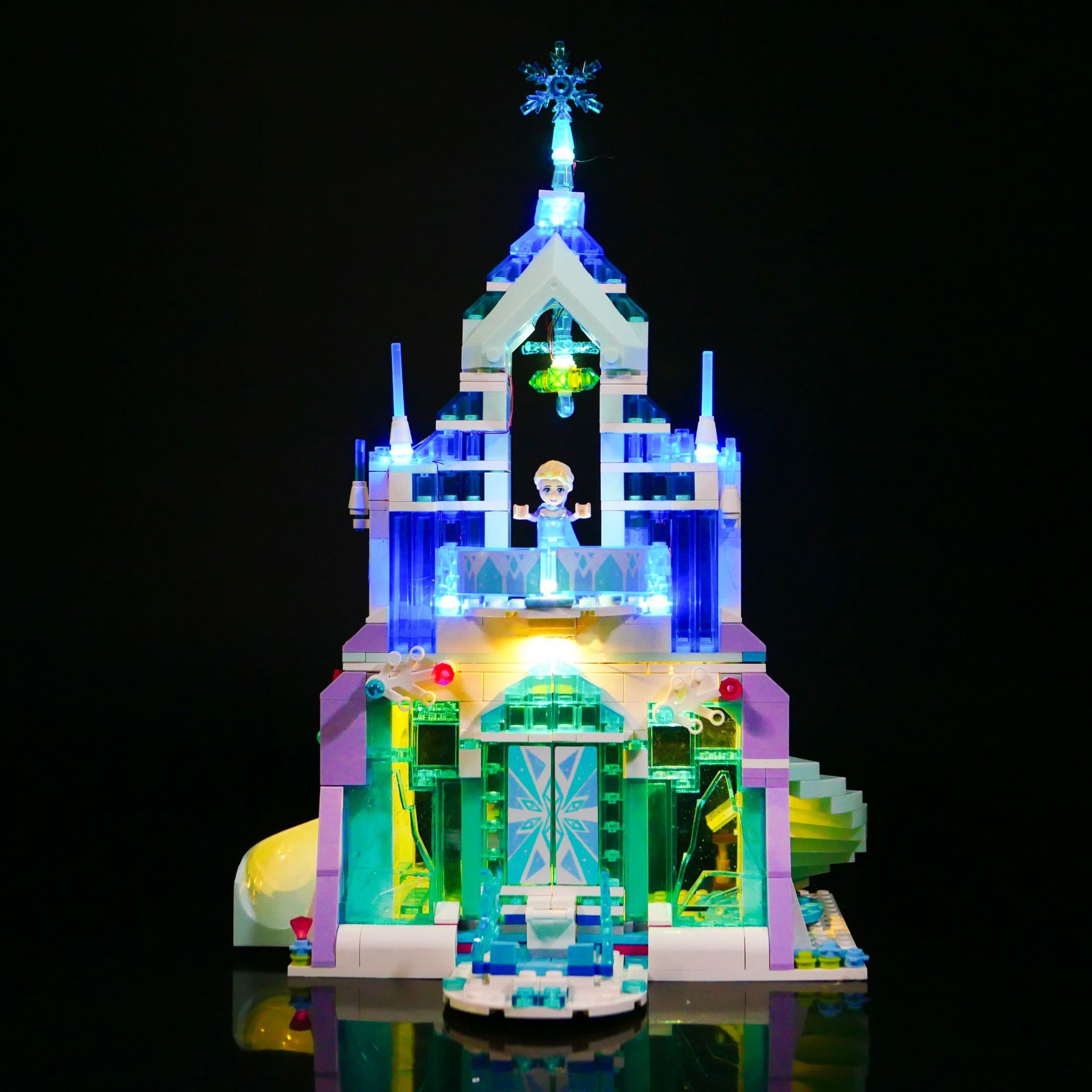 兼容乐高 冰雪奇缘 led灯饰41148艾莎公主城堡发光灯组配件