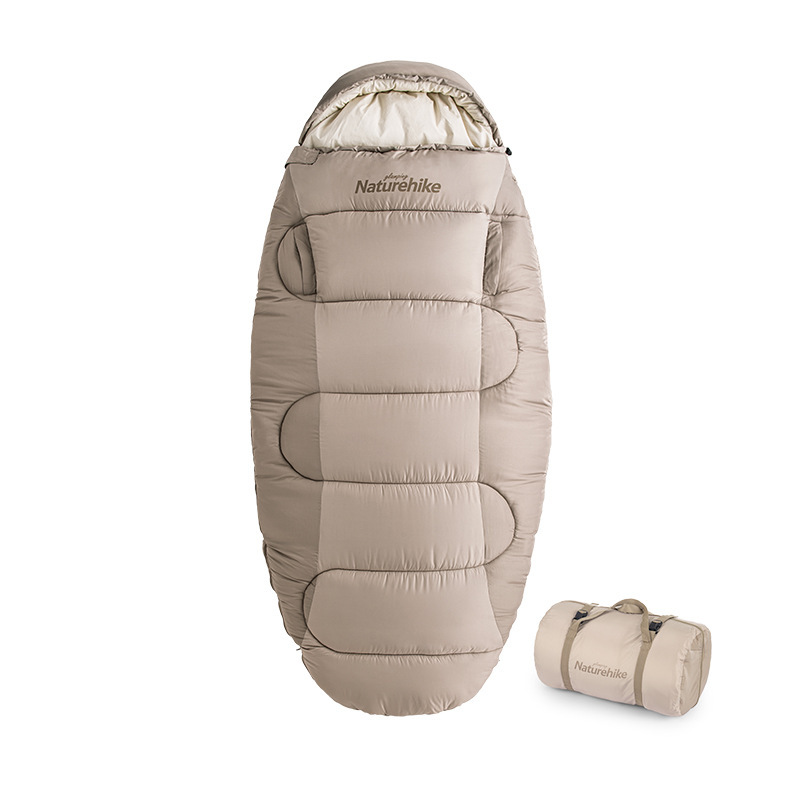 Naturehike Naturehike Sleeping Cake Stretch out Sleeping Bag Washable Outdoor Camping Warm Imitation Feather Cotton Autumn and Winter Sleeping Bags