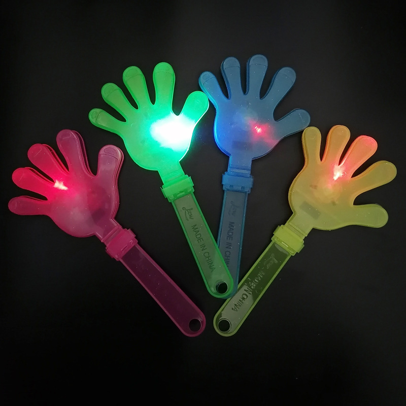 28cm大号发光拍手器荧光手掌拍拍手器掌闪光手拍定logo