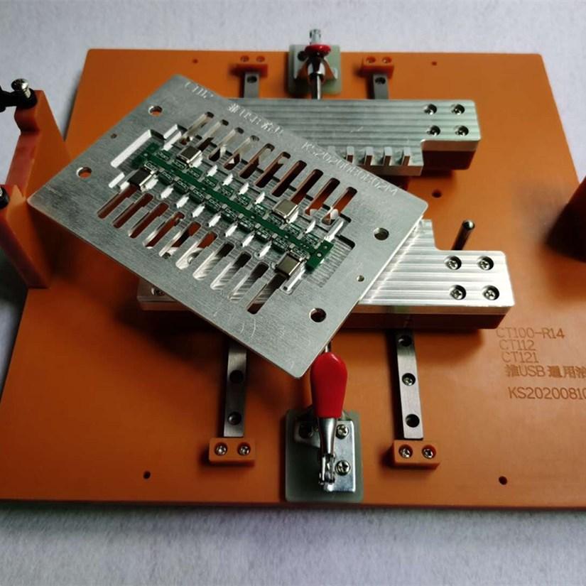机器人自动化type-c压接焊接 smt铝合金印刷贴片过炉工装夹具治具