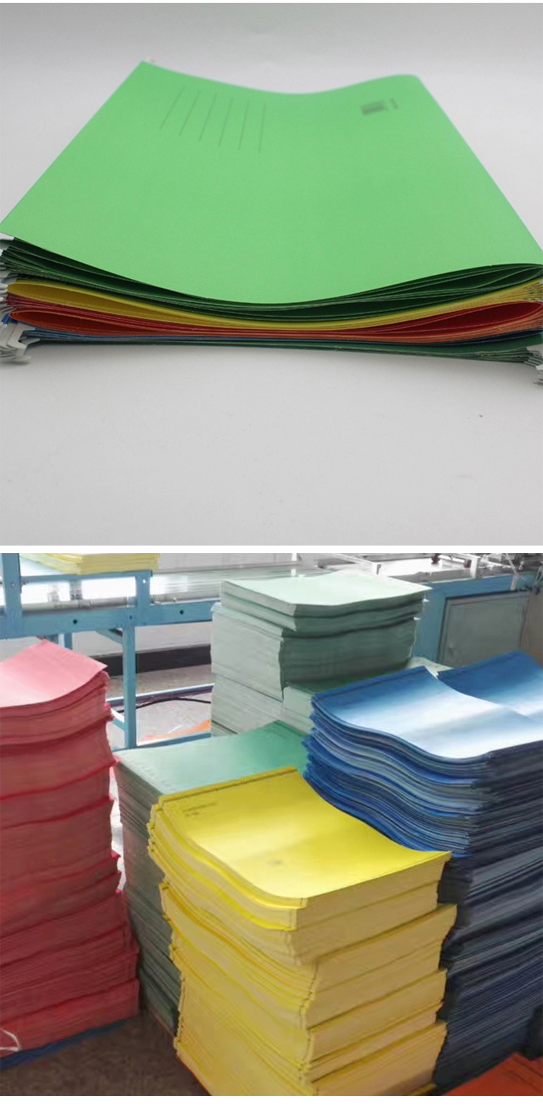 a4/fc吊挂夹 彩色纸质挂劳夹 挂式快劳文件夹办公文具批发