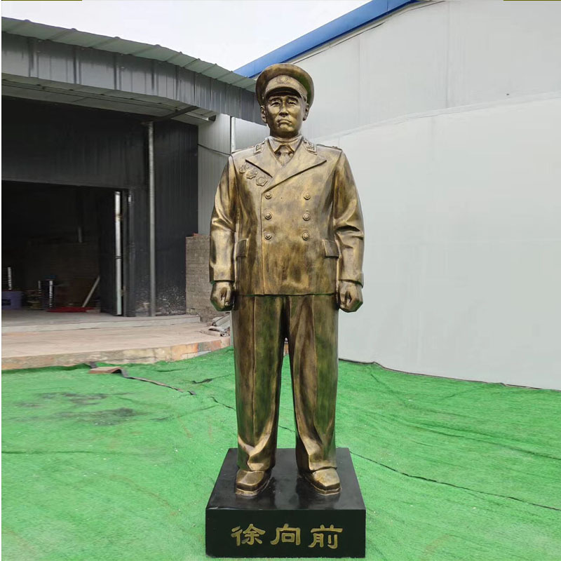 玻璃钢十大元帅雕像仿铜名人胸像雕塑校园文化雕塑室内人物摆件