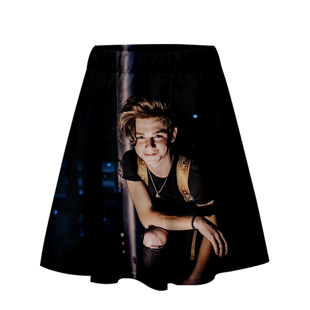 2020年新款payton moormeier 女装中裙3d数码印花女短裙支持定制