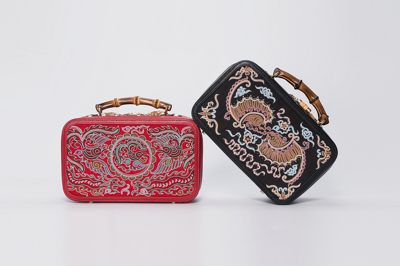 广州文创包定制手工刺绣医生包女士手提包马尾绣真皮女包工厂直供