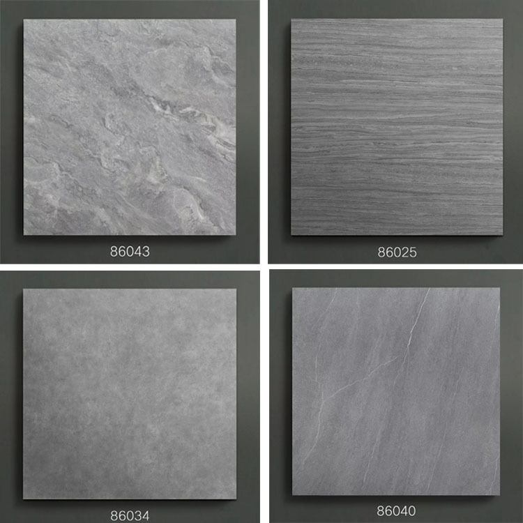 灰色仿古砖800800地砖工程餐厅酒店防污米黄色仿石纹仿古砖