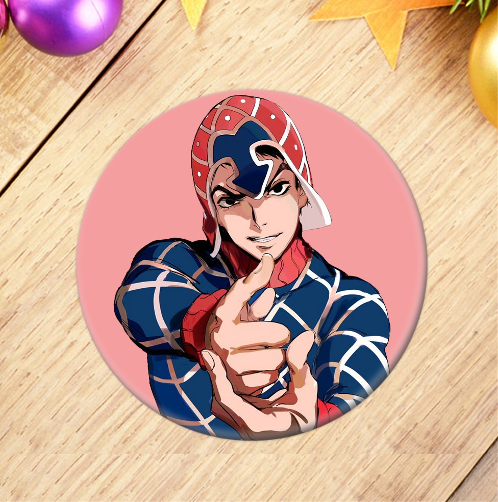 防刮花品质 jojo 的奇妙冒险黄金之风 徽章批发 妙210-228