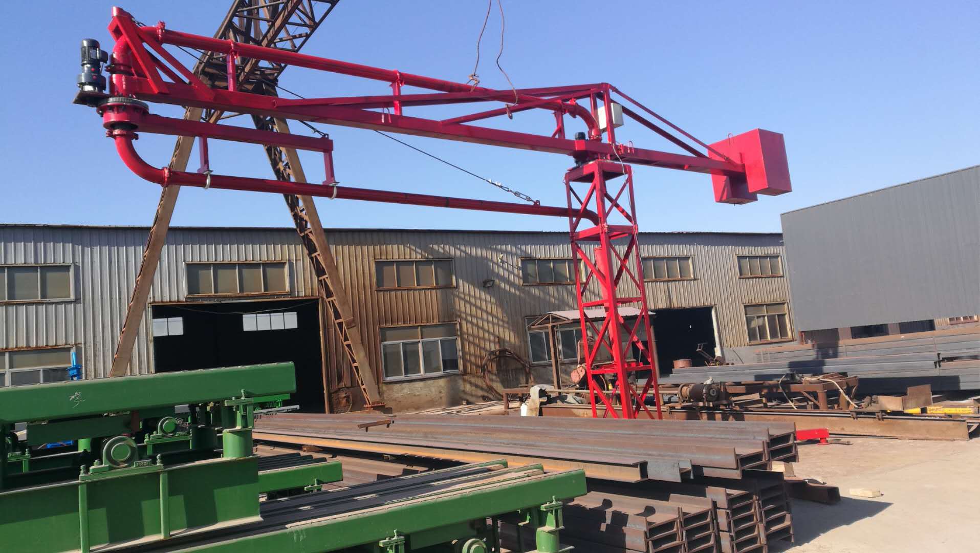 厂家直销blg手动18米 20米铝膜 电梯井 预留孔内爬式布料机