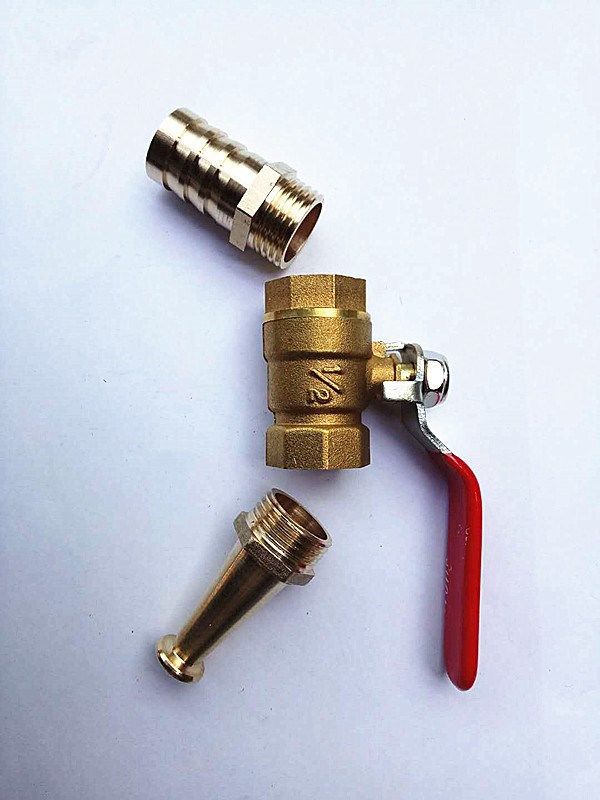 高压消防全铜水枪 456分水管1寸软管喷嘴头 带开关家用冲洗喷头优