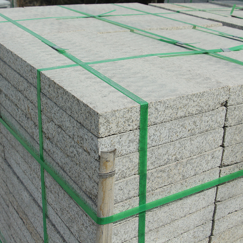 黄锈石火烧板 30厚花岗岩火烧板安装 北方黄锈石石材厂家直供