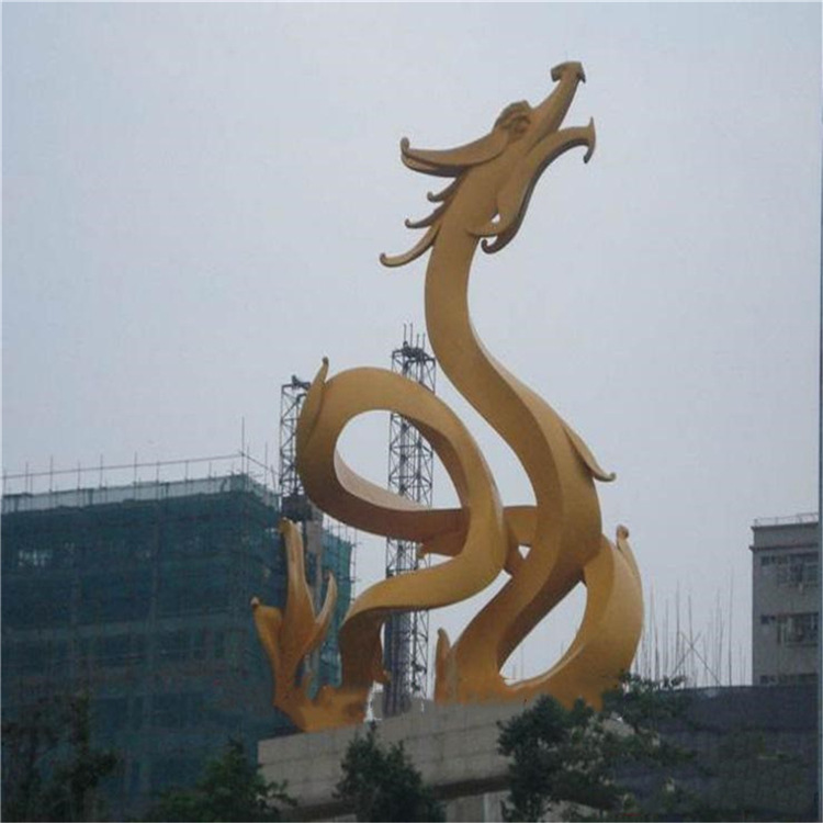 铸铜龙柱雕塑 园林景观盘龙铜像 广场大型飞龙雕塑 黄铜盘龙铜像