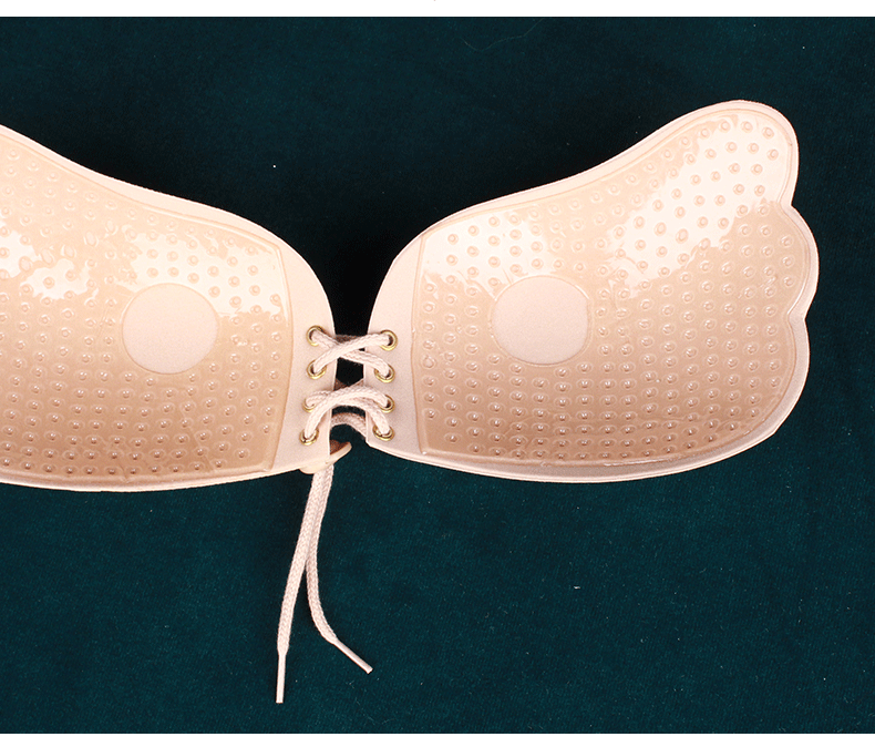 拉拉女神隐形文胸胸贴硅胶粘胶婚纱礼服搭配贴身拉绳小胸聚拢肤色