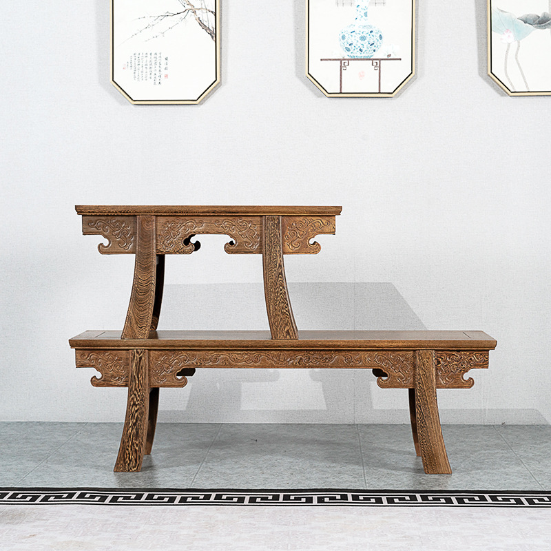 木将军红木古典家具鸡翅木长板凳中式实木长条凳家用矮凳子促销