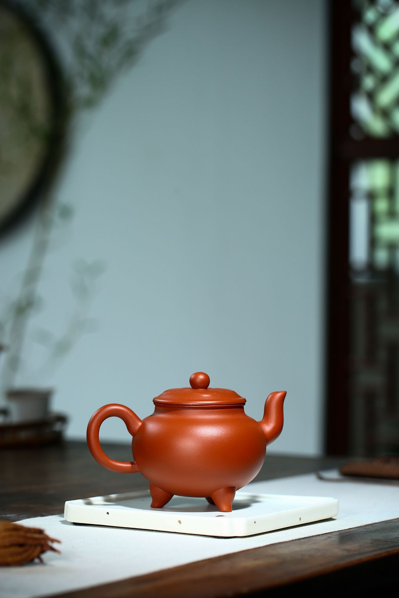 宜兴紫砂壶 精品名家手工原矿朱泥大彬如意茶壶微商一件代发