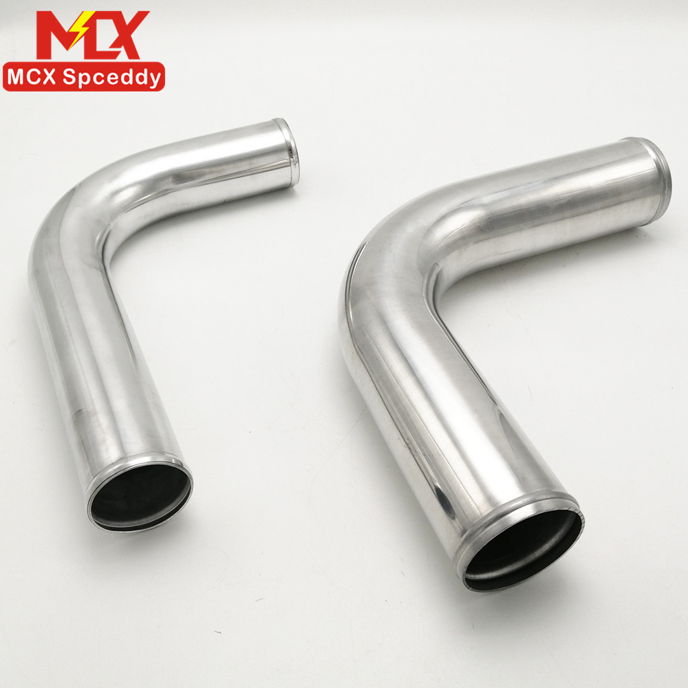 汽车改装通用进气管路90度v型 l型铝合金进气弯管63mm 70mm 76mm