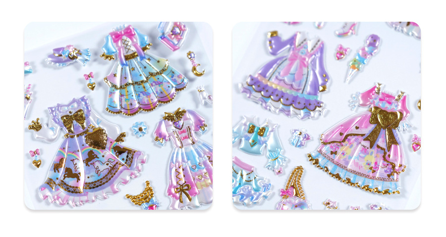 厂家直销儿童公主换装贴纸 双层益智卡通女孩换衣服贴画地摊货源