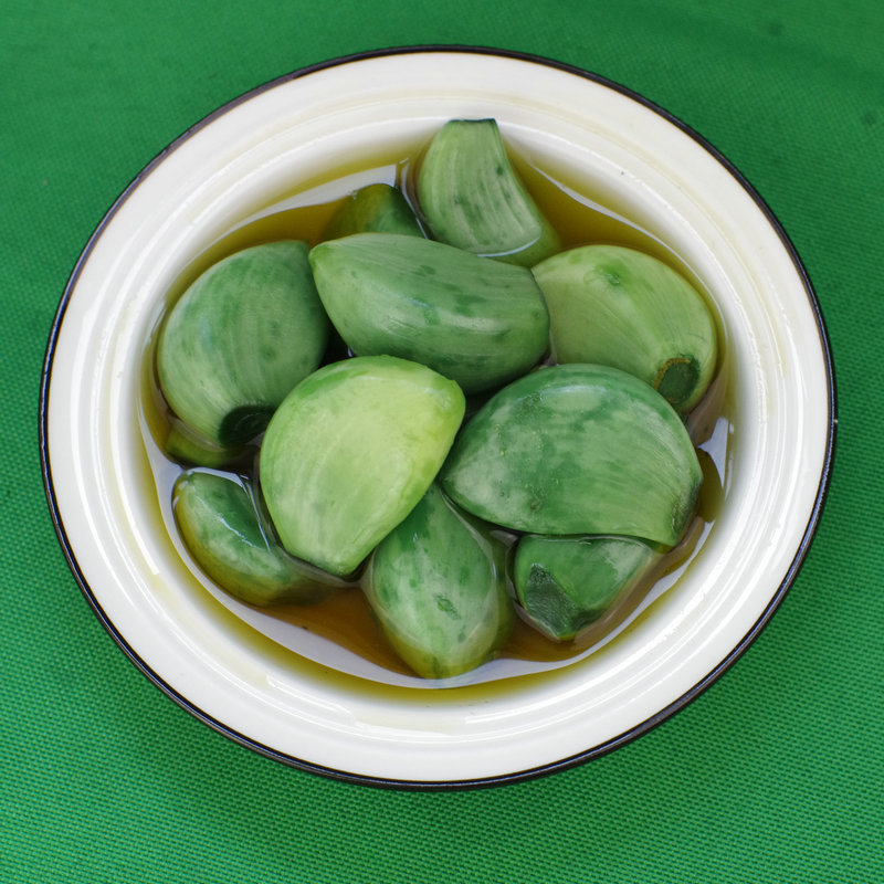 批发400袋装腊八蒜 农家自制糖蒜新鲜腌蒜醋酸泡蒜下饭酱菜绿蒜