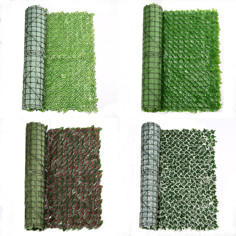 simulation fence decorative greenery wall artificial mesh fence leaves indoor plant fence simulation rattan fence fence