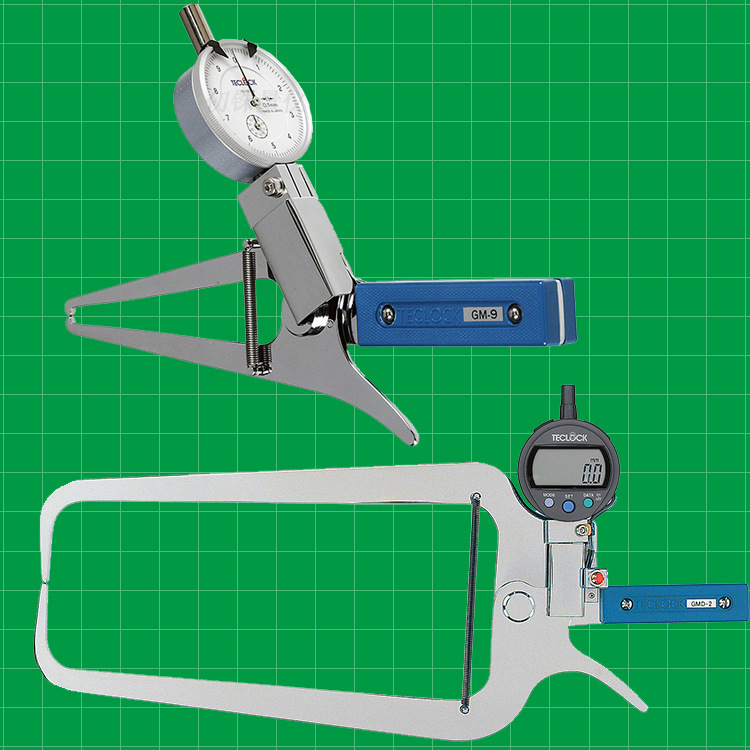 日本得乐teclock内卡规内测卡规im-880 im-881 882内沟槽带表卡规