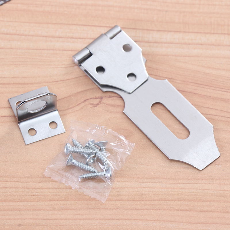 Factory Direct Supply Stainless Steel Door Latch Padlock Hardware Accessories Household Household Doors and Windows Hanging Buckle Stall Supply