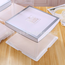 蛋糕盒批发烘焙蛋糕盒子半透明网红蛋糕盒大8寸透明十个装