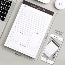 计划本拍纸本每日打卡便签本可撕学习计划时间管理备忘录记事本