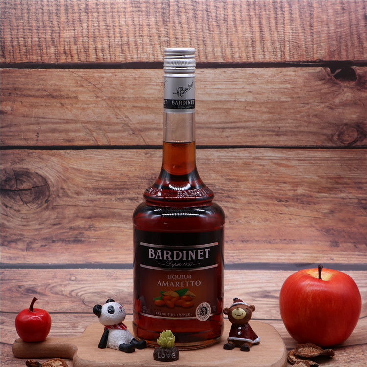 法国进口bardinet必得利苦杏仁味力娇酒700ml 鸡尾酒调酒烘焙