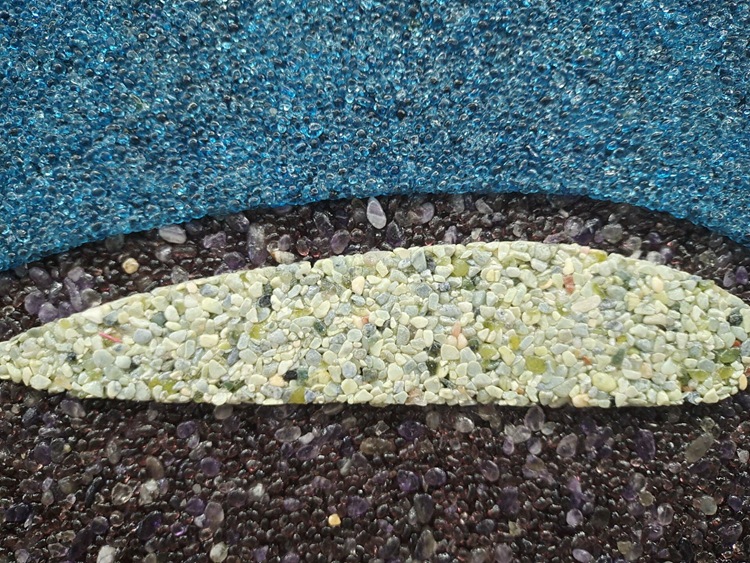 形象墙胶粘石砾石胶粘剂公司logo企业文化墙彩石胶水装饰设计创意