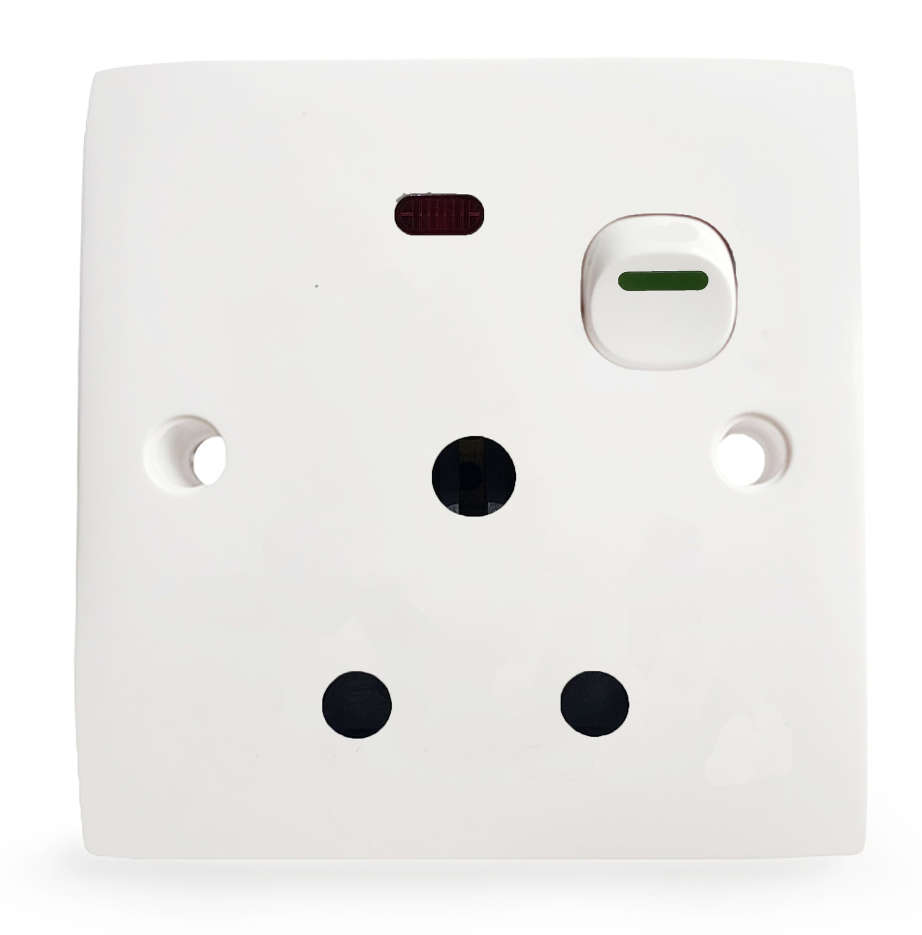 批发出口开关面板 大南非标印度15a三圆墙壁插座 一开15a三孔圆孔