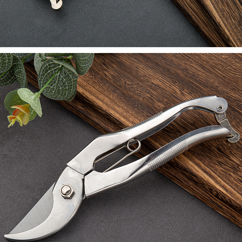 锋利葡萄修剪树枝剪刀园艺工具植物修花枝剪园林工具 强力果枝剪