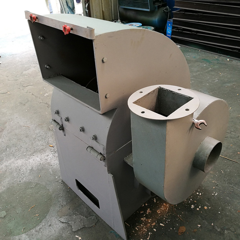 养殖场饲料锤片式粉碎机 农作物秸秆打料机 沙克龙除尘树皮粉碎机