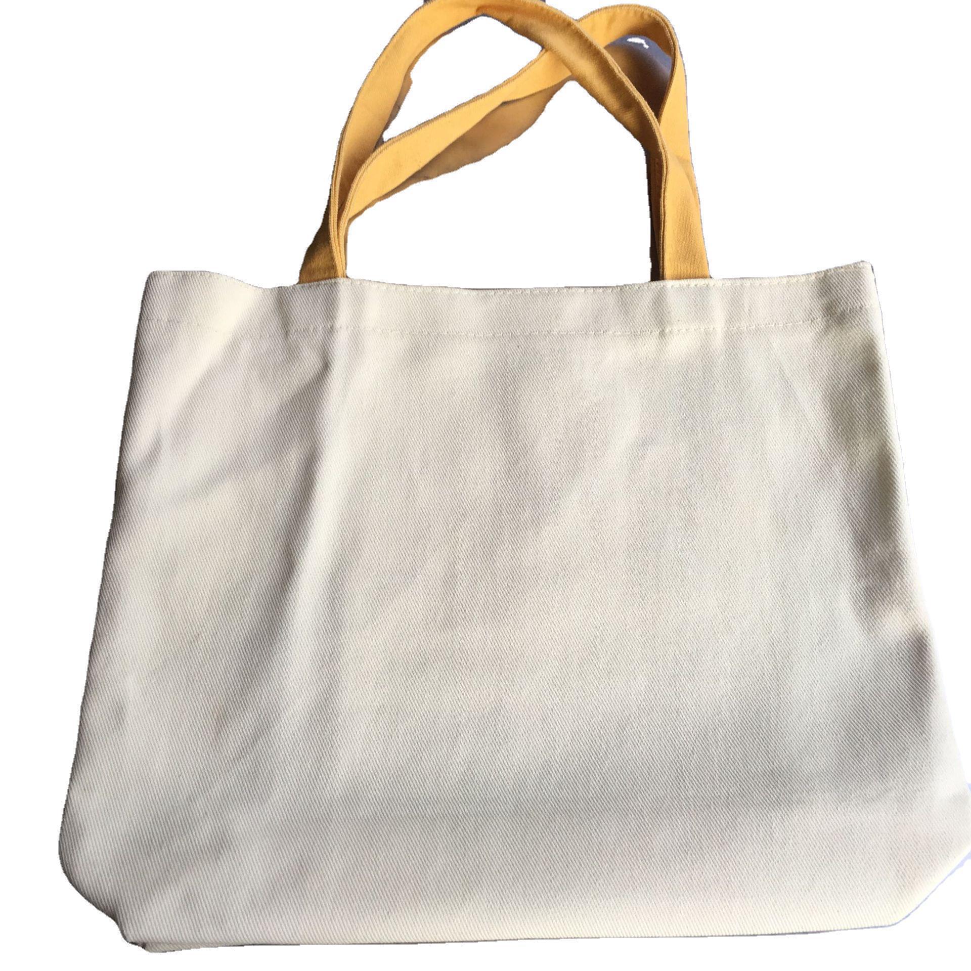 14安白色帆布袋定做全棉广告鞋套鞋服包装棉布袋印花单肩帆布包