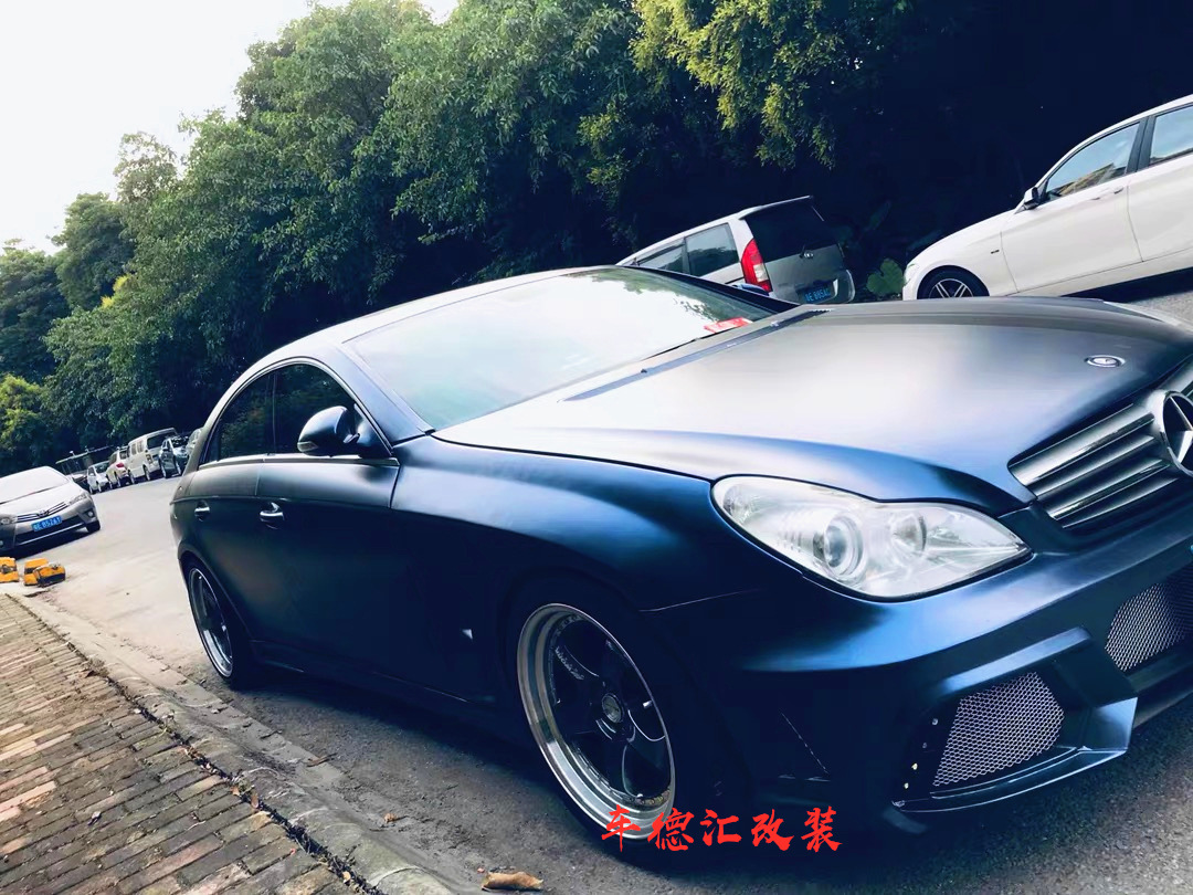 奔驰w219cls300 350改装大包围前杠后杠叶子板尾翼中网wald包围