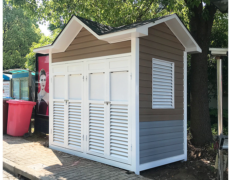 户外分类钢结构环保垃圾房可移动回收房收集房岗亭上海厂家定制