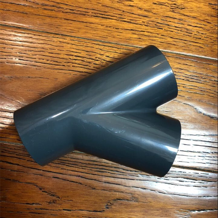 upvc塑料给水管配件 pvc斜三通 45度三通 斜面三通 y型三通 y三通