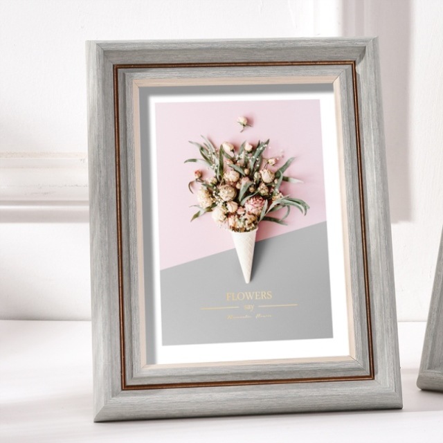 七村相框7寸横版相片框个性6寸竖摆装饰家用结实小清新家庭摆台